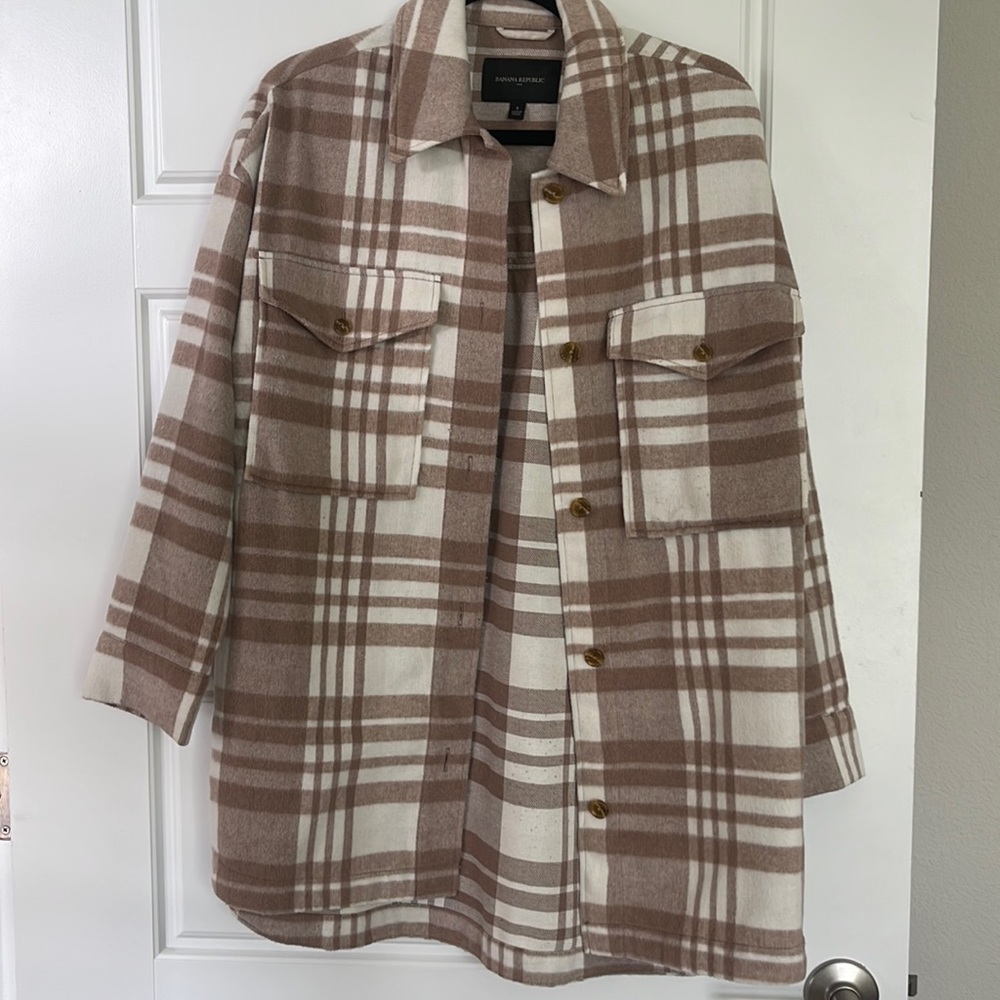 Banana Republic Plaid Shacket